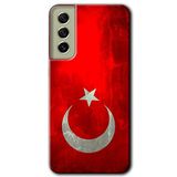 MRCİLETİSİMmrc-37812 Albayrak Kılıf Baskılı Kapak Tam Ekran Koruyucu Samsung Galaxy S21 FE ile uyumlu