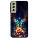 MRCİLETİSİMmrc-37826 Ballı Baykuş Kılıf Baskılı Kapak Tam Ekran Koruyucu Samsung Galaxy S21 FE ile uyumlu