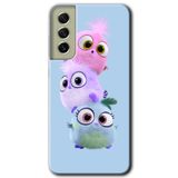 MRCİLETİSİMmrc-37856 Puffy Kılıf Baskılı Kapak Tam Ekran Koruyucu Samsung Galaxy S21 FE ile uyumlu