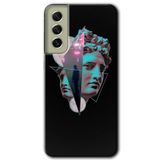 MRCİLETİSİMmrc-37923 Heykel Kılıf Baskılı Kapak Tam Ekran Koruyucu Samsung Galaxy S21 FE ile uyumlu