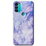 MRCİLETİSİMmrc-38590 Spots Lilac Kılıf HD Desen Baskılı Arka Kapak General Mobile GM 21 Plus ile uyumlu