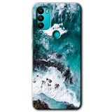 MRCİLETİSİMmrc-38637 Deniz Kıyısı Kılıf HD Desen Baskılı Arka Kapak General Mobile GM 21 Plus ile uyumlu