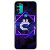 MRCİLETİSİMmrc-38984 Dark Neon Yaprak Ö Harfi Kılıf HD Desen Baskılı Arka Kapak General Mobile GM 21 Plus ile uyumlu