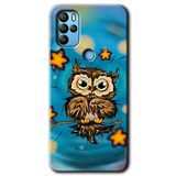 MRCİLETİSİMmrc-39136 Owl Bird Stars Kılıf HD Desen Baskılı Arka Kapak General Mobile GM 21 Pro ile uyumlu