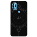 MRCİLETİSİMmrc-39155 Siyah Mandala 1 Kılıf HD Desen Baskılı Arka Kapak General Mobile GM 21 Pro ile uyumlu