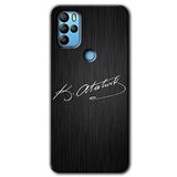 MRCİLETİSİMmrc-39494 İmza Atatürk Kılıf HD Desen Baskılı Arka Kapak General Mobile GM 21 Pro ile uyumlu