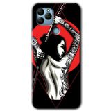 MRCİLETİSİMmrc-40108 Samurai Girl Kılıf HD Desen Baskılı Arka Kapak General Mobile GM 21 ile uyumlu