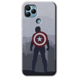 MRCİLETİSİMmrc-40408 Captain Avenger Kılıf HD Desen Baskılı Arka Kapak General Mobile GM 22 Plus ile uyumlu