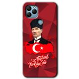 MRCİLETİSİMmrc-40572 Atatürkiye Kılıf HD Desen Baskılı Arka Kapak General Mobile GM 22 Plus ile uyumlu
