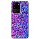 MRCİLETİSİMmrc-4080 Pixel Mozaik Kılıf HD Desen Baskılı Arka Kapak + Temperli Cam Samsung Galaxy S20 Ultra ile uyumlu