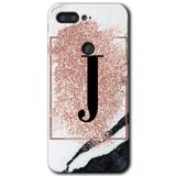 MRCİLETİSİMmrc-42669 Pembe Mermer Desenli J Harfi Kılıf HD Desen Baskılı Arka Kapak General Mobile GM 9 Pro ile uyumlu