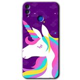MRCİLETİSİMmrc-44843 Unicorn Sleep Kılıf HD Desen Baskılı Arka Kapak Honor 8c ile uyumlu