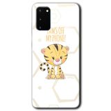 MRCİLETİSİMmrc-5106 Sevimli Kedi 1 Kılıf HD Desen Baskılı Arka Kapak + Temperli Cam Samsung Galaxy S20 ile uyumlu
