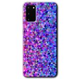 MRCİLETİSİMmrc-5180 Pixel Mozaik Kılıf HD Desen Baskılı Arka Kapak + Temperli Cam Samsung Galaxy S20 ile uyumlu