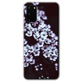 MRCİLETİSİMmrc-5631 Beyaz Çiçek Kılıf HD Desen Baskılı Arka Kapak Samsung Galaxy S20 ile uyumlu