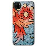 MRCİLETİSİMmrc-62381 Mozaik Çiçek Kılıf HD Desen Baskılı Arka Kapak Huawei Y5P ile uyumlu