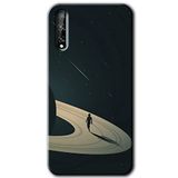 MRCİLETİSİMmrc-64959 Space Planet Kılıf HD Desen Baskılı Arka Kapak + Temperli Cam Huawei Y8P ile uyumlu
