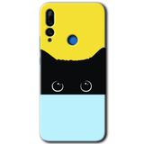 MRCİLETİSİMmrc-66828 Kara Kedi Kılıf HD Desen Baskılı Arka Kapak Huawei Y9 Prime 2019 ile uyumlu
