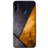 MRCİLETİSİMmrc-75536 Abstract 3 Kılıf HD Baskılı Desen Hayalet Cam Yandan Görünmez Samsung Galaxy A20s ile uyumlu