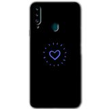 MRCİLETİSİMmrc-75564 Heart Strokes Kılıf HD Baskılı Desen Hayalet Cam Yandan Görünmez Samsung Galaxy A20s ile uyumlu