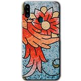 MRCİLETİSİMmrc-75582 Mozaik Çiçek Kılıf HD Baskılı Desen Hayalet Cam Yandan Görünmez Samsung Galaxy A20s ile uyumlu