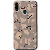 MRCİLETİSİMmrc-75716 Kamuflaj 6 Kılıf HD Baskılı Desen Hayalet Cam Yandan Görünmez Samsung Galaxy A20s ile uyumlu