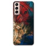 MRCİLETİSİMmrc-7766 Karma Boyalar Kılıf HD Desen Baskılı Arka Kapak Samsung Galaxy S21 Plus ile uyumlu