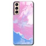 MRCİLETİSİMmrc-7788 Liquid Lekeler Art Kılıf HD Desen Baskılı Arka Kapak Samsung Galaxy S21 Plus ile uyumlu