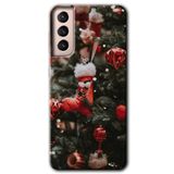MRCİLETİSİMmrc-7813 Happy New Year Kılıf HD Desen Baskılı Arka Kapak Samsung Galaxy S21 Plus ile uyumlu