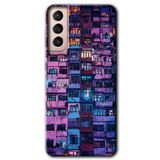 MRCİLETİSİMmrc-7847 Şehir Görünümü Kılıf HD Desen Baskılı Arka Kapak Samsung Galaxy S21 Plus ile uyumlu