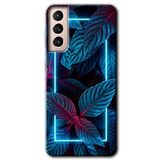 MRCİLETİSİMmrc-7851 Mekanik Yaprak 4 Kılıf HD Desen Baskılı Arka Kapak Samsung Galaxy S21 Plus ile uyumlu
