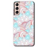MRCİLETİSİMmrc-7853 Çin Mandala 1 Kılıf HD Desen Baskılı Arka Kapak Samsung Galaxy S21 Plus ile uyumlu