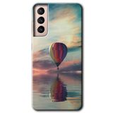 MRCİLETİSİMmrc-7949 Zeplin Kılıf HD Desen Baskılı Arka Kapak Samsung Galaxy S21 Plus ile uyumlu