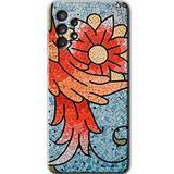 MRCİLETİSİMmrc-81082 Mozaik Çiçek Kılıf HD Baskılı Desen Hayalet Cam Yandan Görünmez Samsung Galaxy A52s ile uyumlu