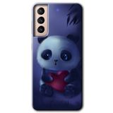 MRCİLETİSİMmrc-8129 Bebek Panda Kılıf HD Desen Baskılı Arka Kapak Samsung Galaxy S21 Plus ile uyumlu