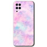 MRCİLETİSİMmrc-84432 Pembe Kılıf HD Baskılı Desen Hayalet Cam Yandan Görünmez Samsung Galaxy M12 ile uyumlu
