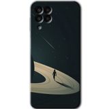 MRCİLETİSİMmrc-88060 Space Planet Kılıf HD Baskılı Desen Hayalet Cam Yandan Görünmez Samsung Galaxy M33 ile uyumlu