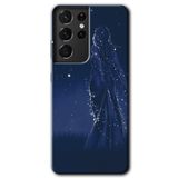 MRCİLETİSİMmrc-8816 Gecenin Kraliçesi Kılıf HD Desen Baskılı Arka Kapak Samsung Galaxy S21 Ultra ile uyumlu