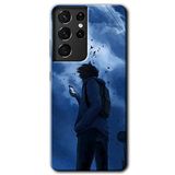 MRCİLETİSİMmrc-8824 Sonbahar Yalnızlığı Kılıf HD Desen Baskılı Arka Kapak Samsung Galaxy S21 Ultra ile uyumlu