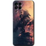 MRCİLETİSİMmrc-88247 Atatürk Portre Kılıf HD Baskılı Desen Hayalet Cam Yandan Görünmez Samsung Galaxy M33 ile uyumlu