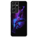 MRCİLETİSİMmrc-8838 AK Kılıf HD Desen Baskılı Arka Kapak Samsung Galaxy S21 Ultra ile uyumlu