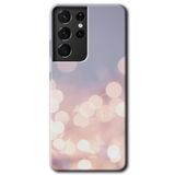 MRCİLETİSİMmrc-8846 Blur Lights Kılıf HD Desen Baskılı Arka Kapak Samsung Galaxy S21 Ultra ile uyumlu