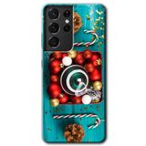 MRCİLETİSİMmrc-8924 Christmas Kılıf HD Desen Baskılı Arka Kapak Samsung Galaxy S21 Ultra ile uyumlu
