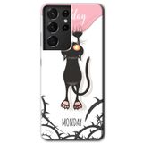 MRCİLETİSİMmrc-8957 Dark Sunday Kılıf HD Desen Baskılı Arka Kapak Samsung Galaxy S21 Ultra ile uyumlu