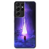 MRCİLETİSİMmrc-8982 Wanderer Silhouette Kılıf HD Desen Baskılı Arka Kapak Samsung Galaxy S21 Ultra ile uyumlu