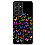 MRCİLETİSİMmrc-8994 Cacti Prairies Kılıf HD Desen Baskılı Arka Kapak Samsung Galaxy S21 Ultra ile uyumlu
