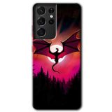 MRCİLETİSİMmrc-9007 Dragon Night Kılıf HD Desen Baskılı Arka Kapak Samsung Galaxy S21 Ultra ile uyumlu