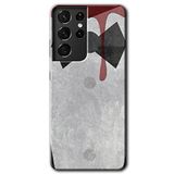 MRCİLETİSİMmrc-9012 Gentleman Blood Kılıf HD Desen Baskılı Arka Kapak Samsung Galaxy S21 Ultra ile uyumlu