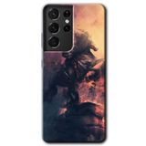 MRCİLETİSİMmrc-9046 Atatürk Portre Kılıf HD Desen Baskılı Arka Kapak Samsung Galaxy S21 Ultra ile uyumlu
