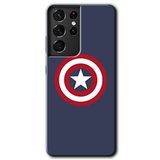MRCİLETİSİMmrc-9059 Captain! Kılıf HD Desen Baskılı Arka Kapak Samsung Galaxy S21 Ultra ile uyumlu